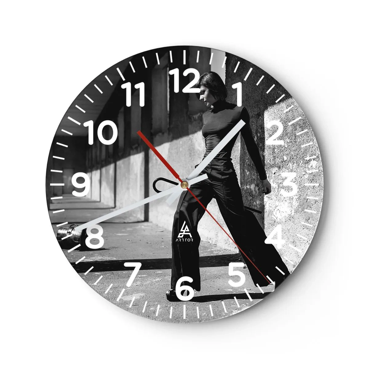 Horloge murale - Pendule murale - Élégance urbaine - 40x40 cm