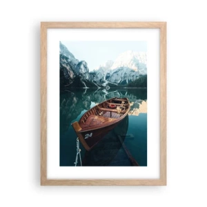 Affiche dans un chêne clair - Poster - Comme peint sur du verre - 30x40 cm