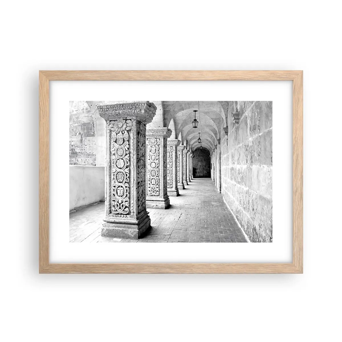 Affiche dans un chêne clair - Poster - Où cela mène-t-il…? - 40x30 cm