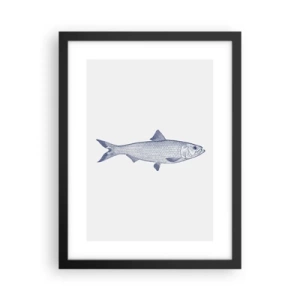 Affiche dans un cadre noir - Poster - Salutations des mers du nord - 30x40 cm