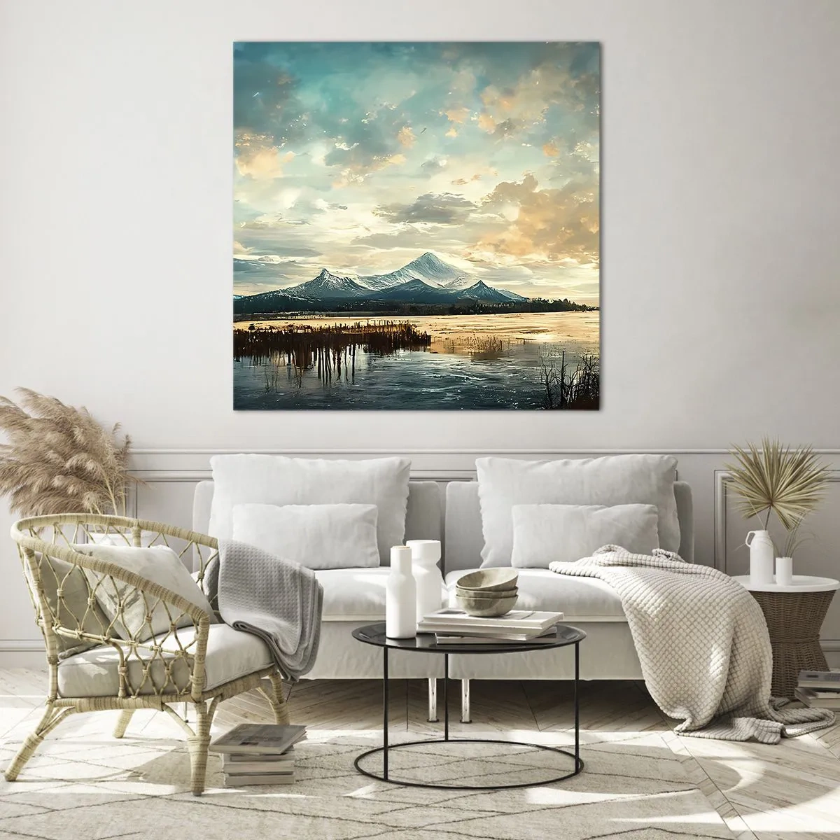 Impression sur verre - Image sur verre - Sous la protection du ciel - 40x40 cm