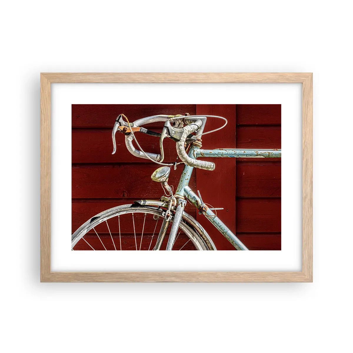 Affiche dans un chêne clair - Poster - Construit pour la victoire - 40x30 cm