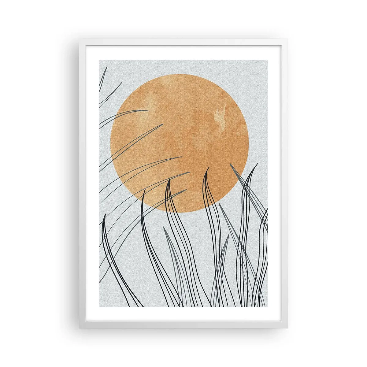 Affiche dans un cadre blanc - Poster - Toujours vers le soleil - 50x70 cm