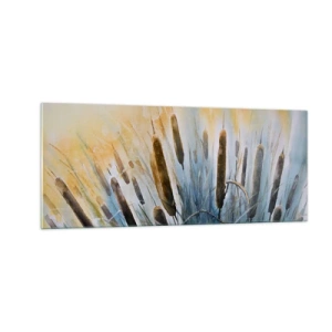 Impression sur verre - Image sur verre - Fraicheur de l'eau, chaleur du soleil - 100x40 cm