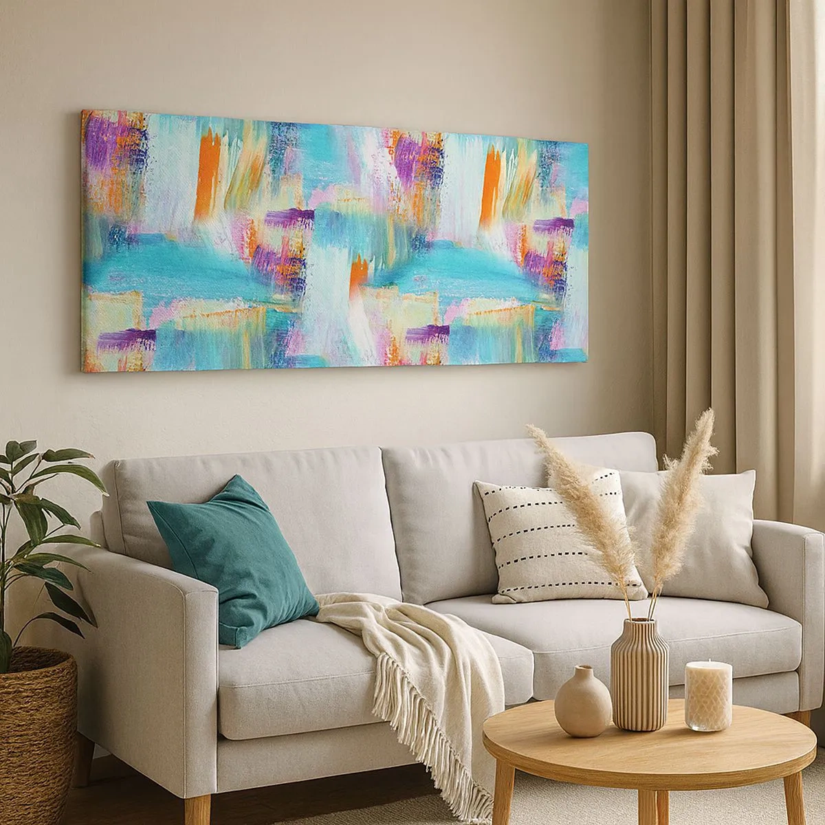 Impression sur toile - Image sur toile - Labyrinthe reluisant - 100x40 cm