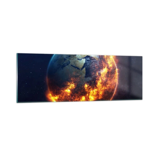 Impression sur verre - Image sur verre - La flamme de l'apocalypse - 90x30 cm