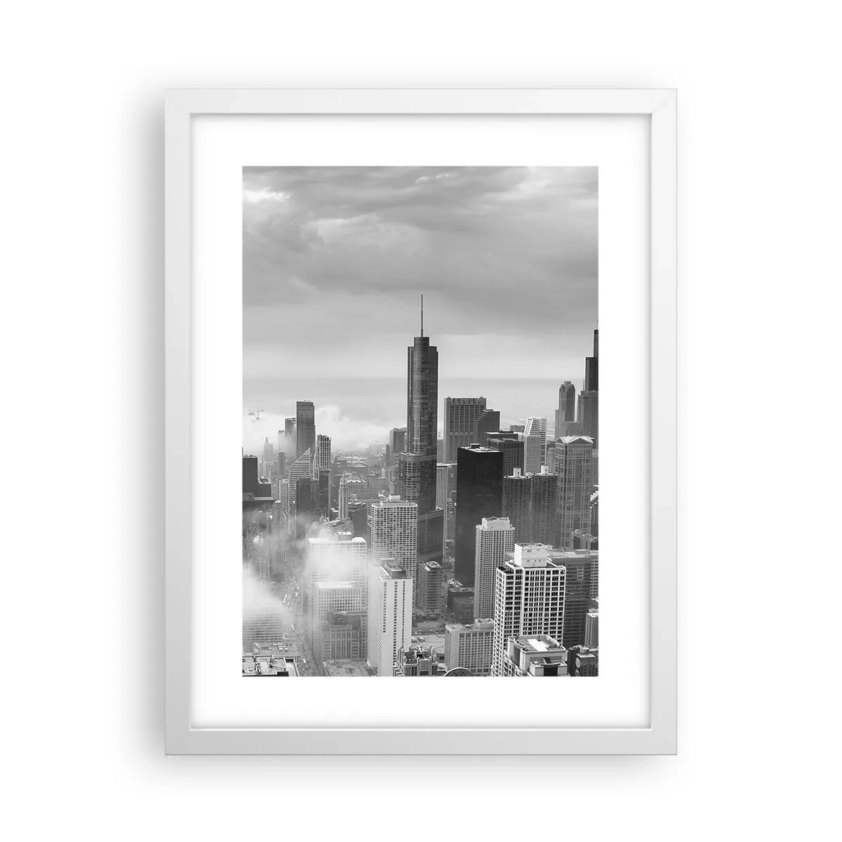 Affiche dans un cadre blanc - Poster - Paysage américain - 30x40 cm