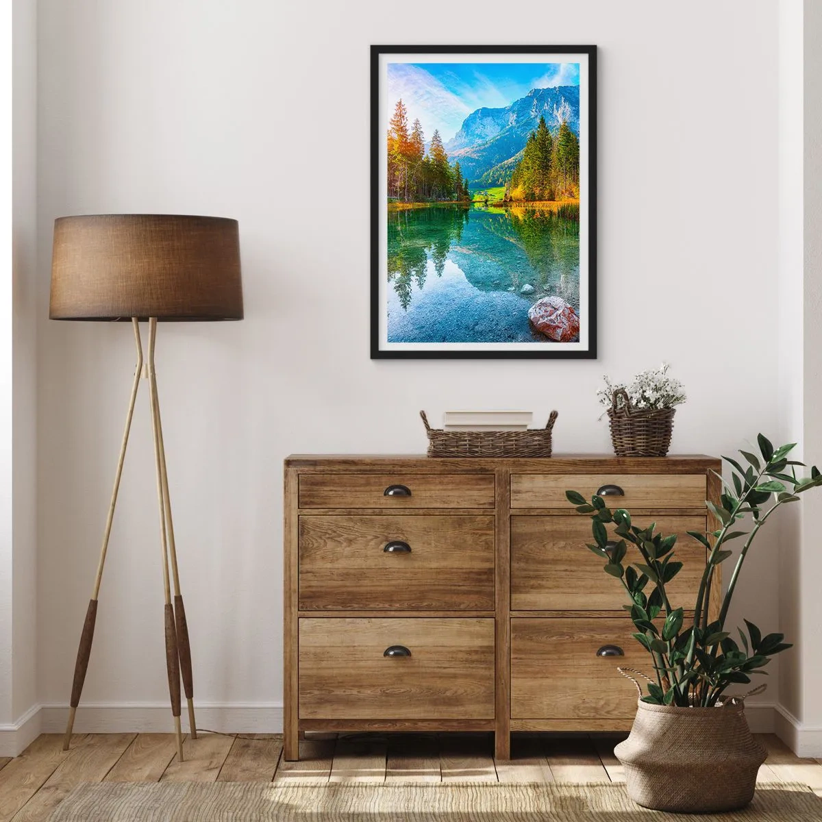 Affiche dans un cadre noir - Poster - Douceur automnale - 40x50 cm