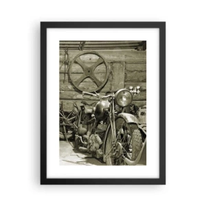 Affiche dans un cadre noir - Poster - Dans le hangar de l'oncle Władek - 30x40 cm
