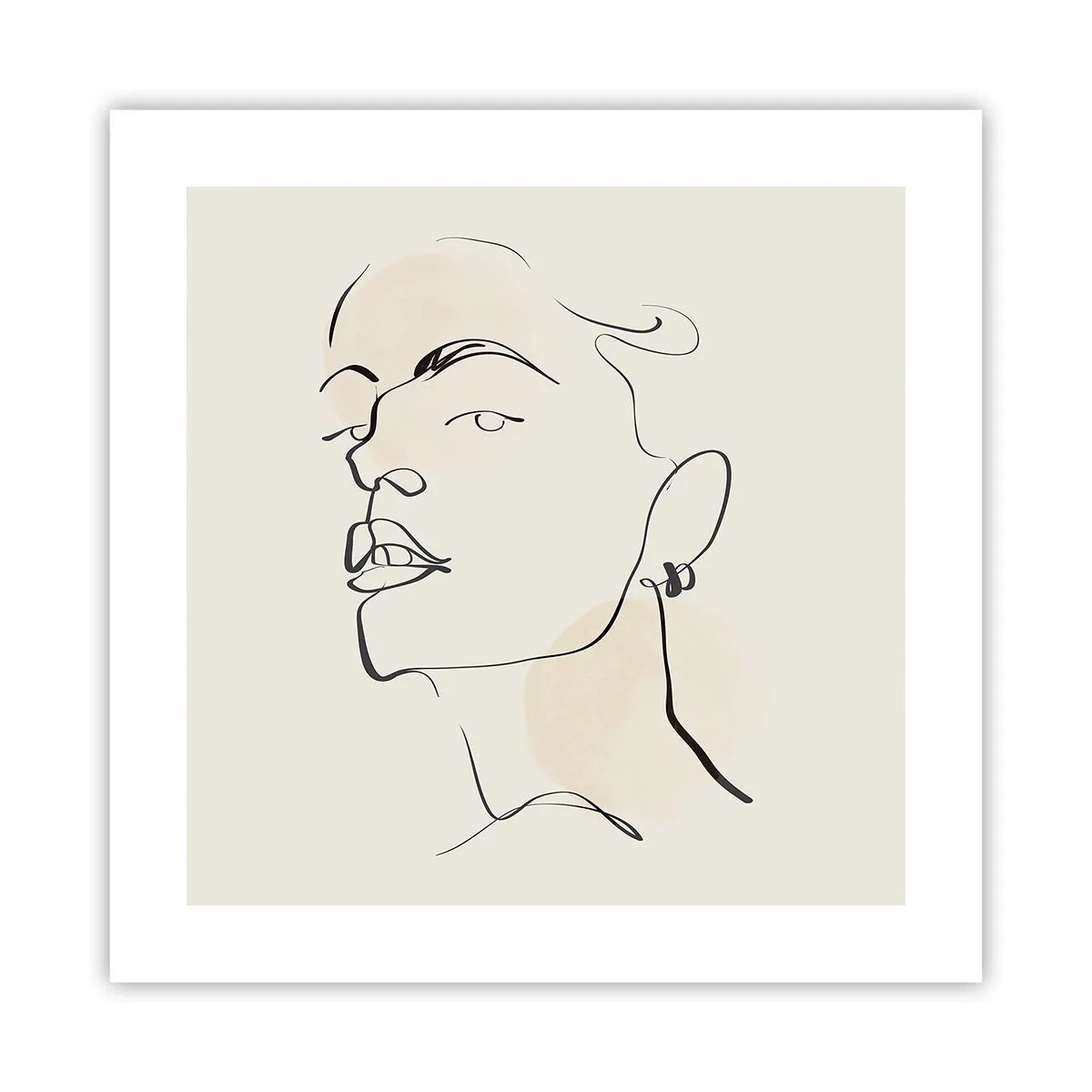 Affiche - Poster - Regard fier - 40x40 cm