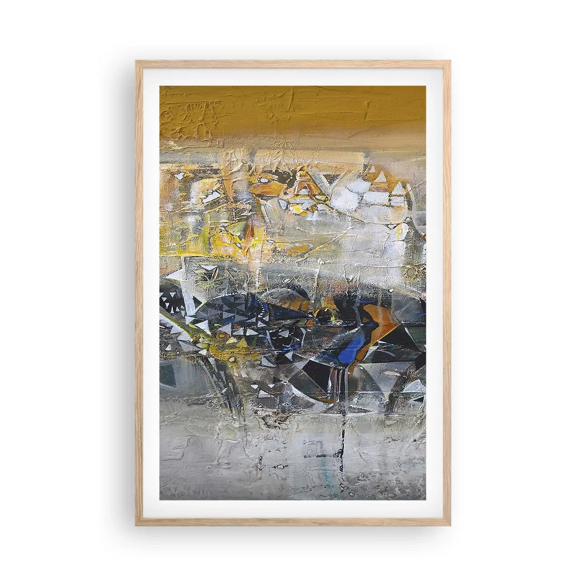 Affiche dans un chêne clair - Poster - Tout se met en place - 61x91 cm