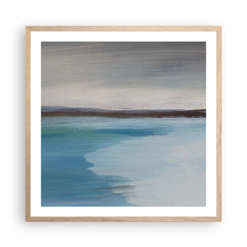 Affiche dans un chêne clair - Poster - Paysage horizontal - 60x60 cm