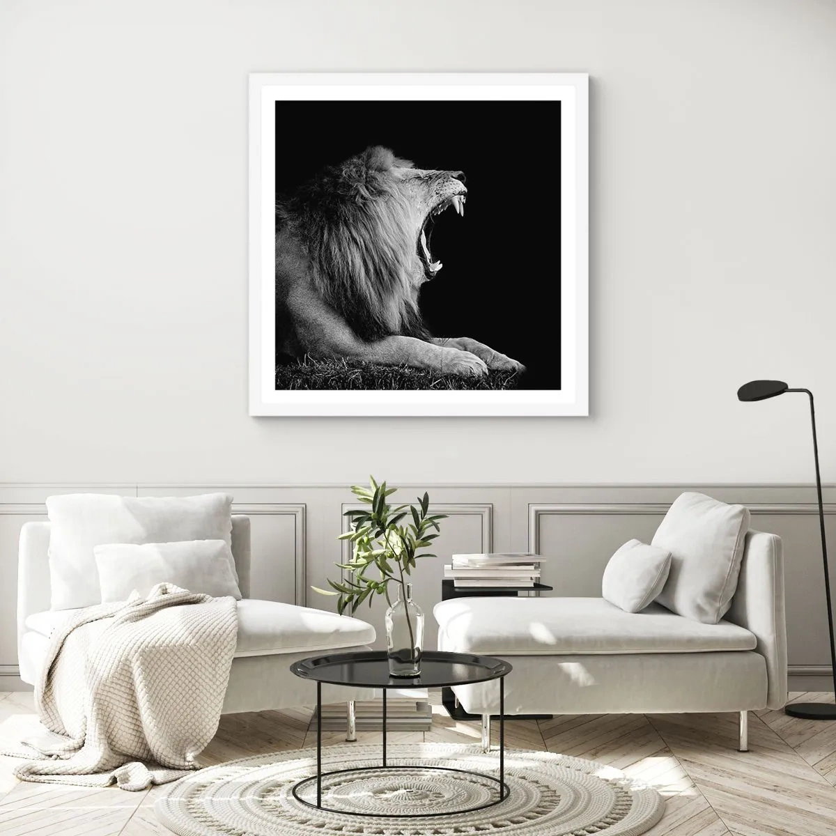 Affiche dans un cadre blanc - Poster - Sans aucun doute - 50x50 cm