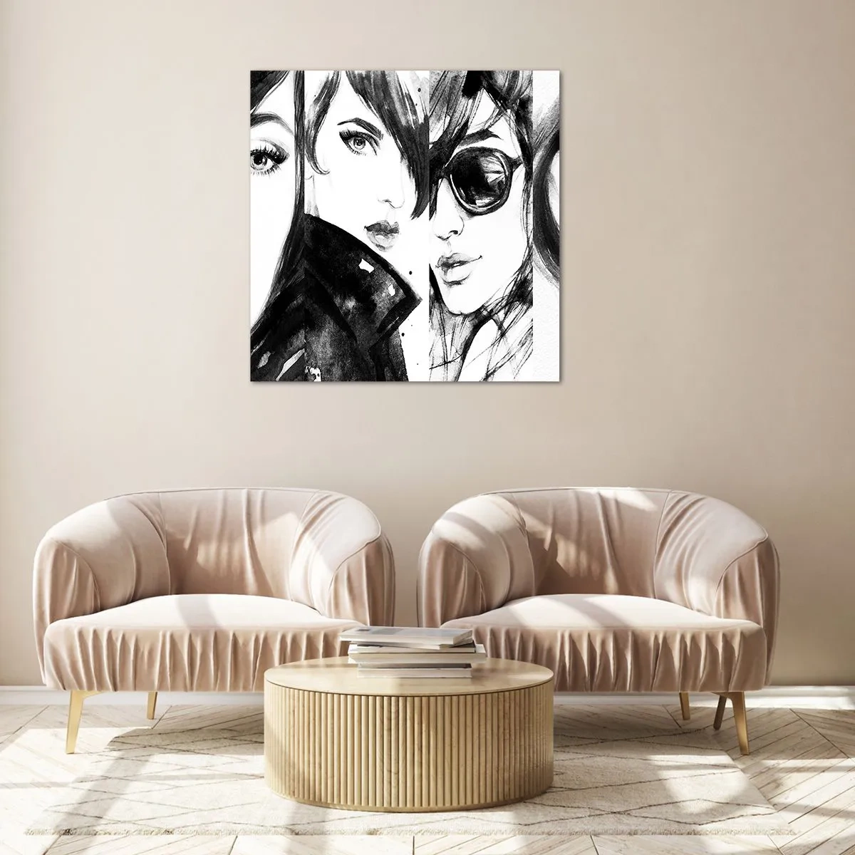 Impression sur verre - Image sur verre - La beauté multipliée - 60x60 cm