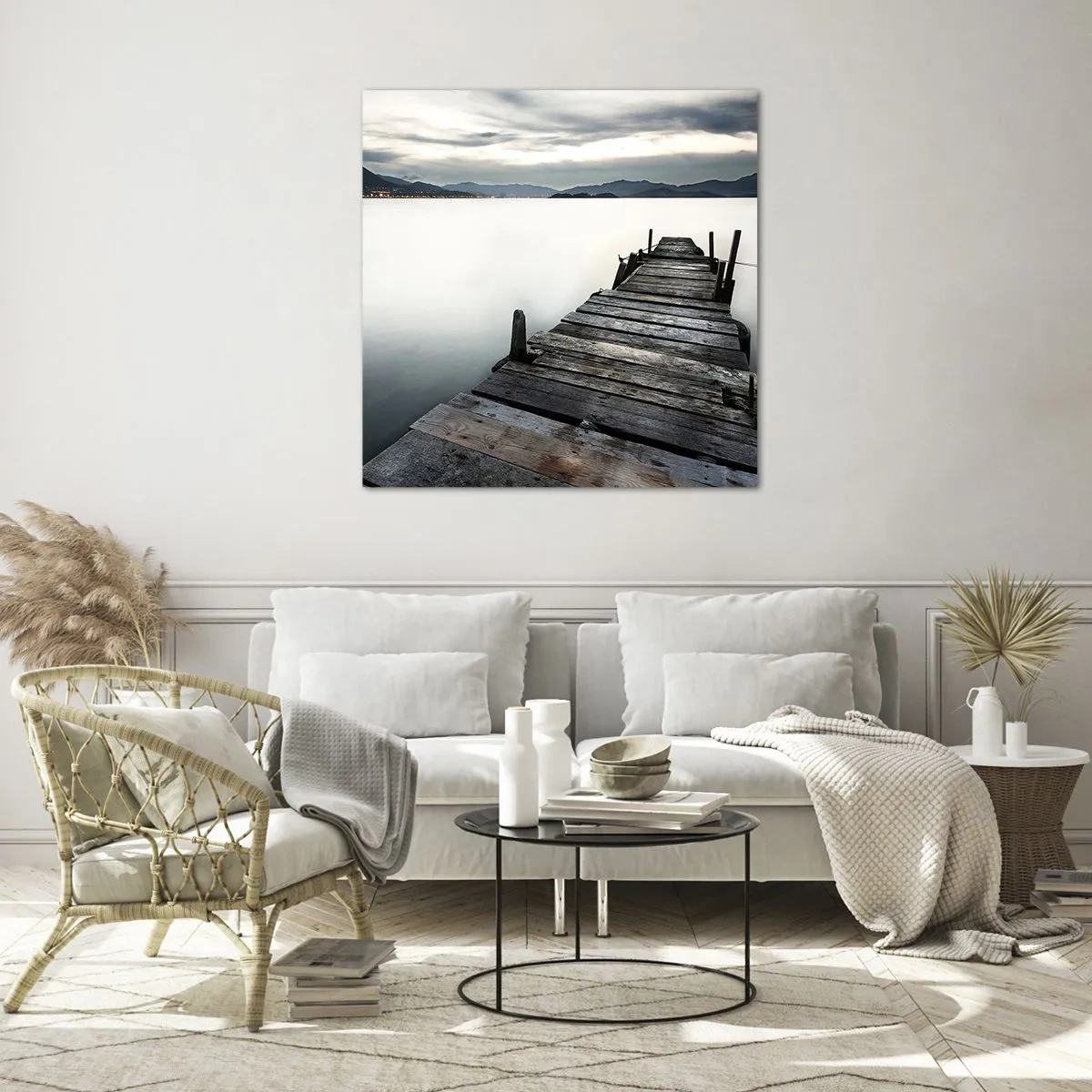 Impression sur verre - Image sur verre - Immergez-vous dans la paix - 70x70 cm