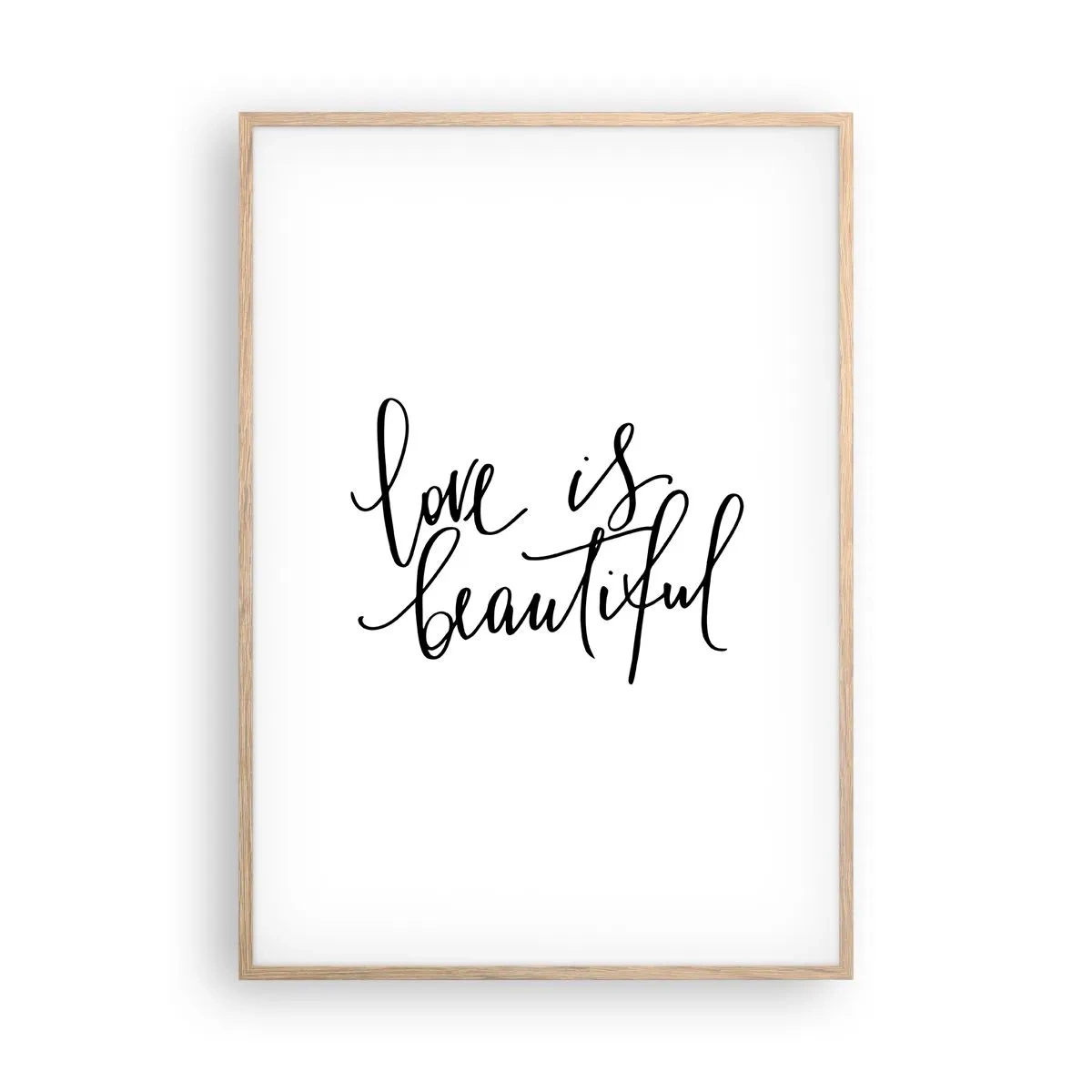 Affiche dans un chêne clair - Poster - Lire et répéter - 70x100 cm