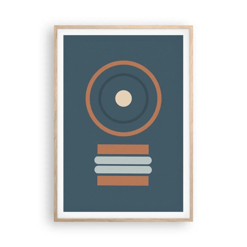 Affiche dans un chêne clair - Poster - Essence des choses - 70x100 cm