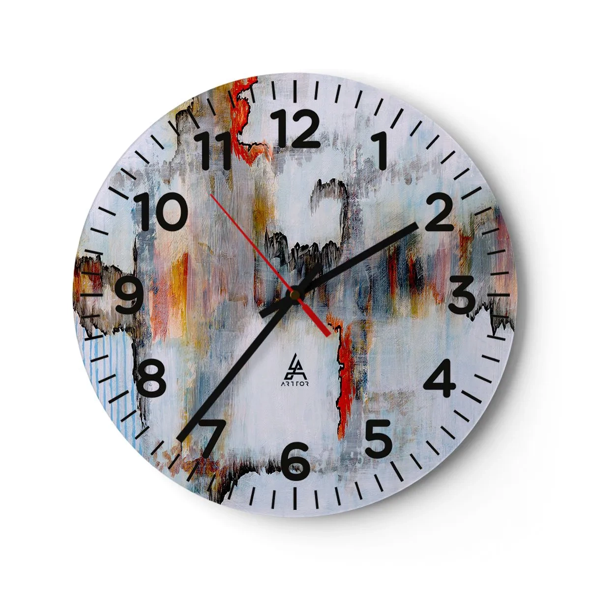 Horloge murale - Pendule murale - Un bâton sur l'eau - 30x30 cm