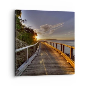 Impression sur toile - Image sur toile - Aller, aller tout le temps en direction du soleil - 40x40 cm