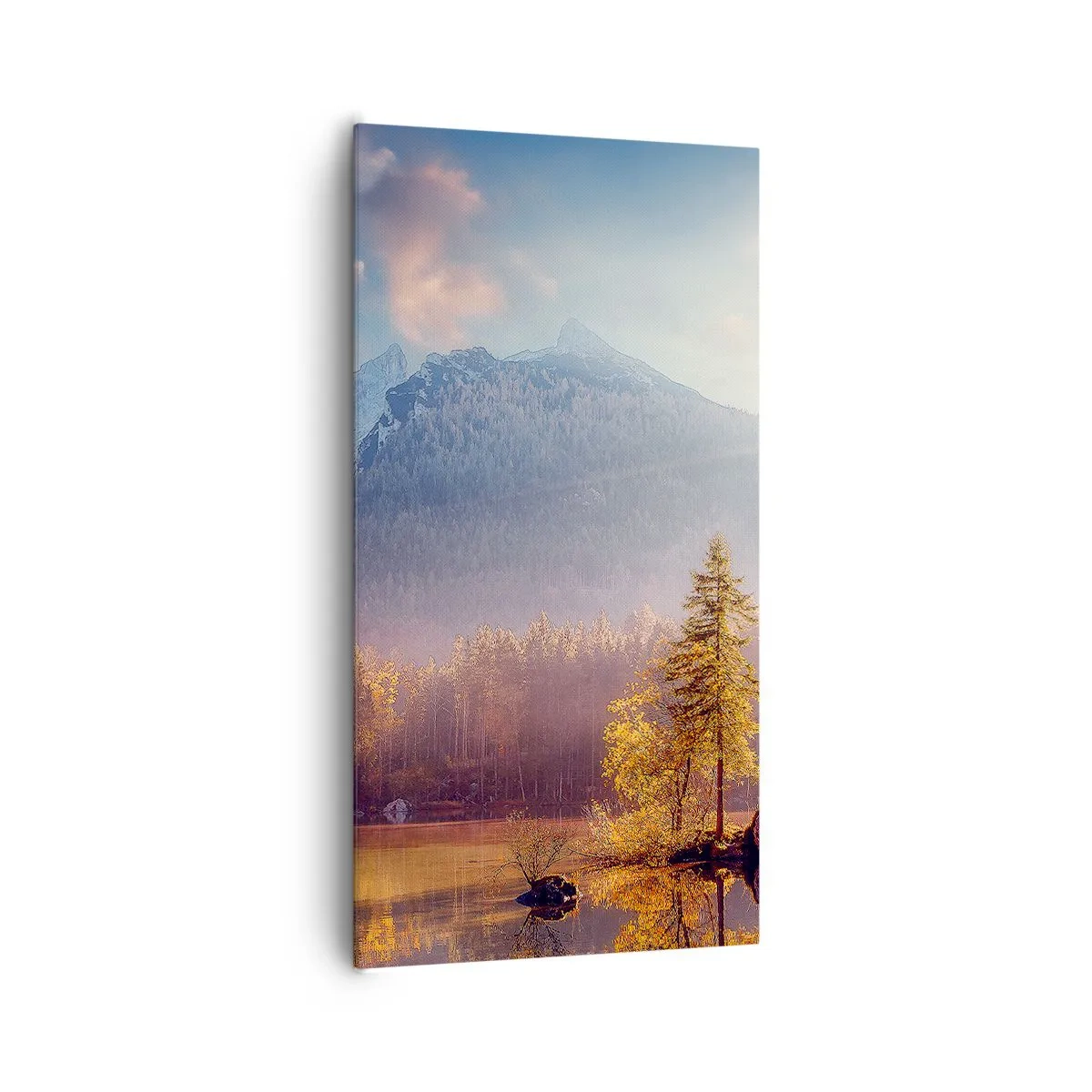 Impression sur toile - Image sur toile - Dans les montagnes et les vallées - 65x120 cm