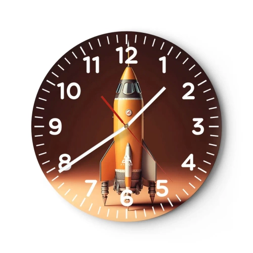 Horloge murale - Pendule murale - Ça commence par un rêve - 30x30 cm