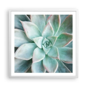 Affiche dans un cadre blanc - Poster - Le coeur du désert - 60x60 cm