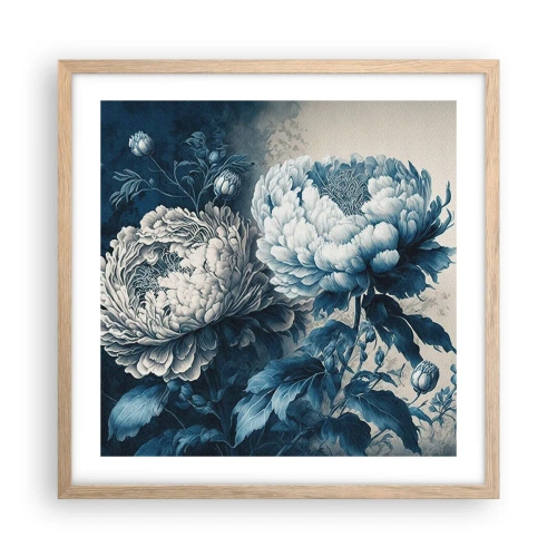 Affiche dans un chêne clair - Poster - Paire assortie - 50x50 cm