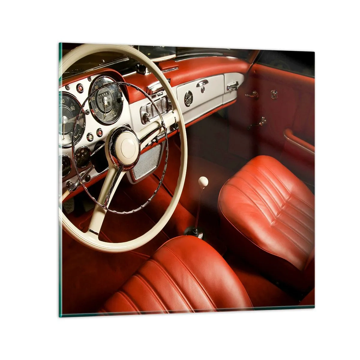 Impression sur verre - Image sur verre - Luxe de style vintage - 50x50 cm