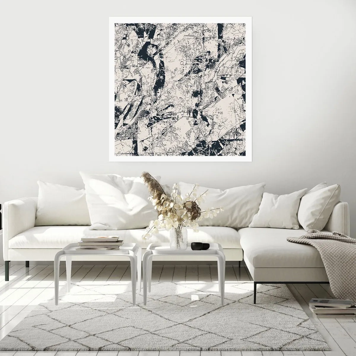 Affiche - Poster - Interpénétration des contraires - 40x40 cm