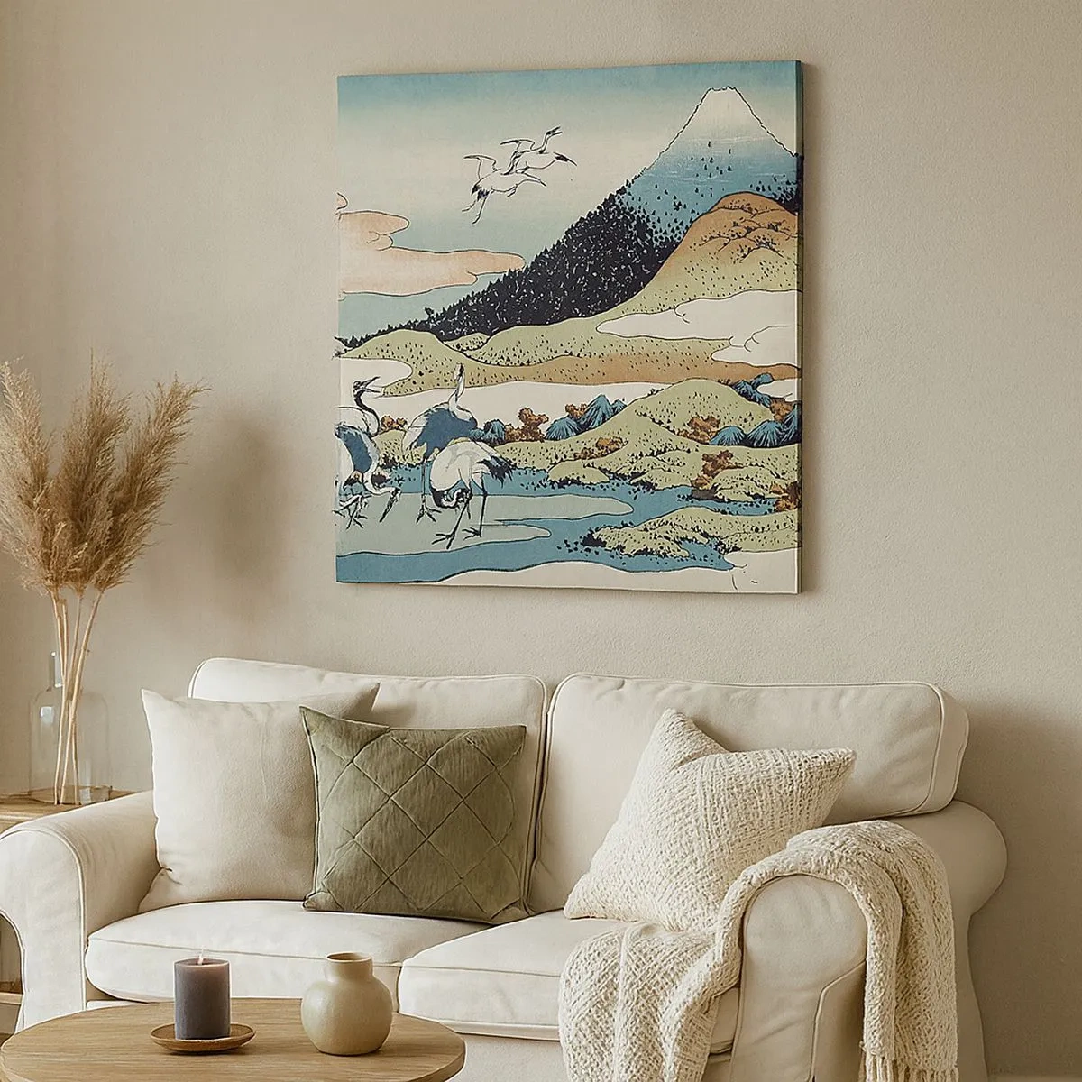 Impression sur toile - Image sur toile - Avec une âme japonnaise - 30x30 cm