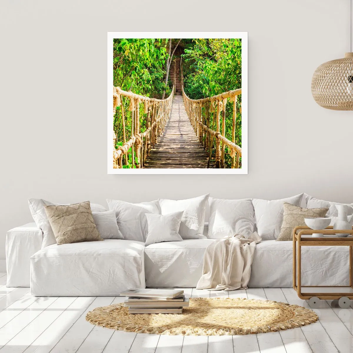 Affiche - Poster - Suspendu dans la nature - 60x60 cm