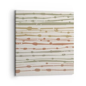 Impression sur toile - Image sur toile - Notation musicale des couleurs - 70x70 cm