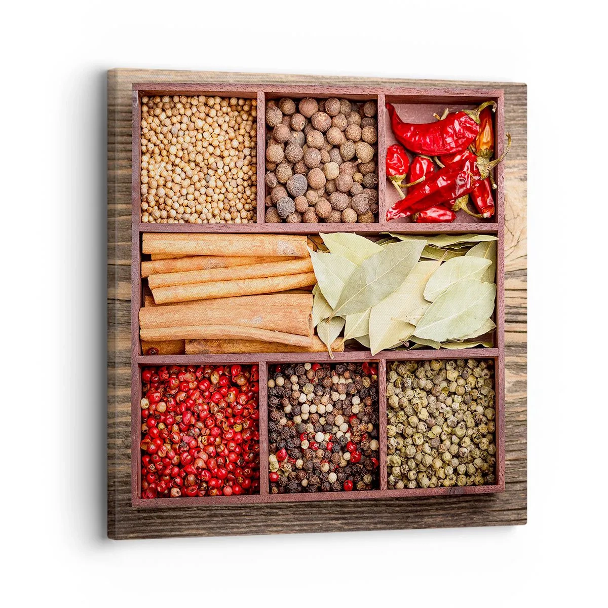 Impression sur toile - Image sur toile - Ordre des formes, bouquet d'arômes - 30x30 cm