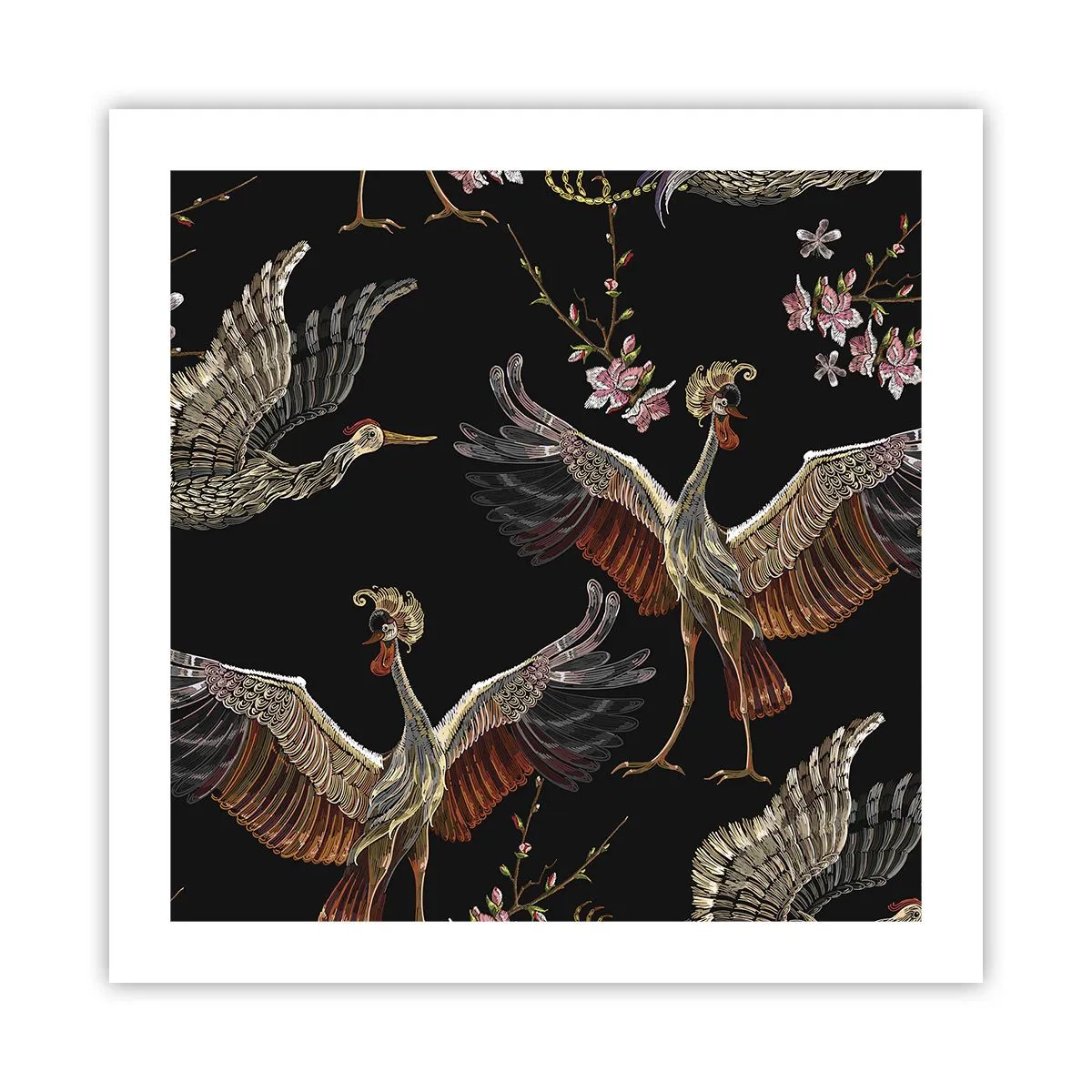 Affiche - Poster - Un oiseau de conte de fées - 50x50 cm