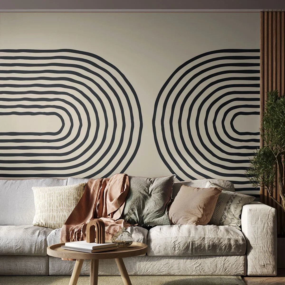 Papier peint sur mesure Premium Canvas - Dans un instant... - Abstraction, Graphique, Morceau