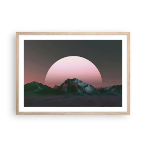 Affiche dans un chêne clair - Poster - Dans une galaxie voisine - 70x50 cm