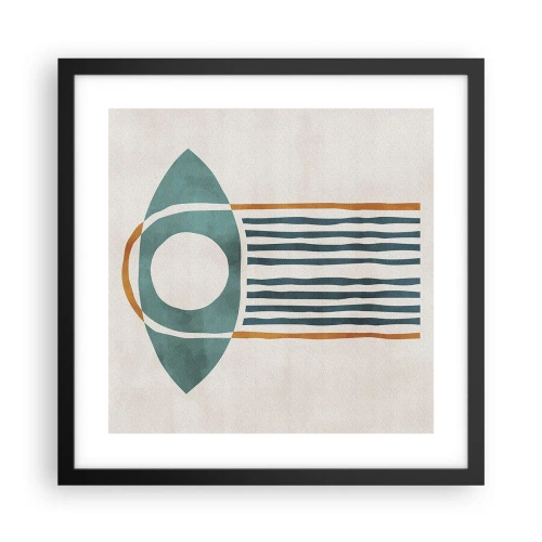 Affiche dans un cadre noir - Poster - Signes et rituels - 40x40 cm