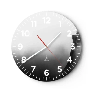 Horloge murale - Pendule murale - Au bord du monde - 30x30 cm