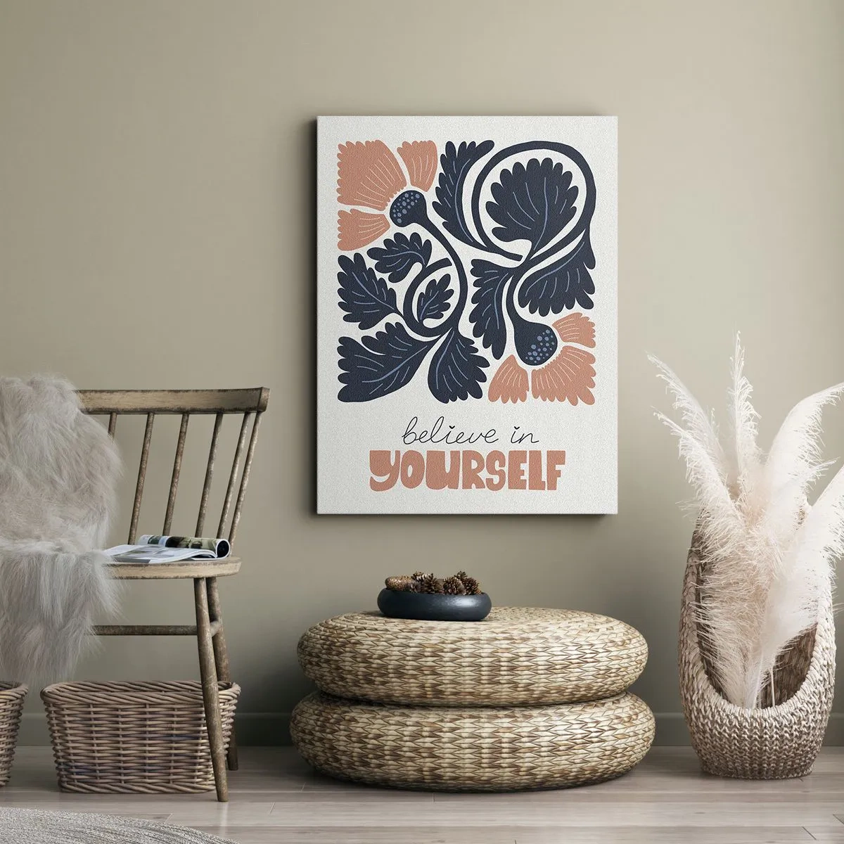 Impression sur toile - Image sur toile - Et tu t'épanouis - 55x100 cm