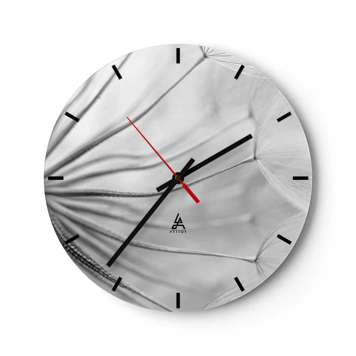 Horloge murale - Pendule murale - Aigrette avant son envol - 40x40 cm