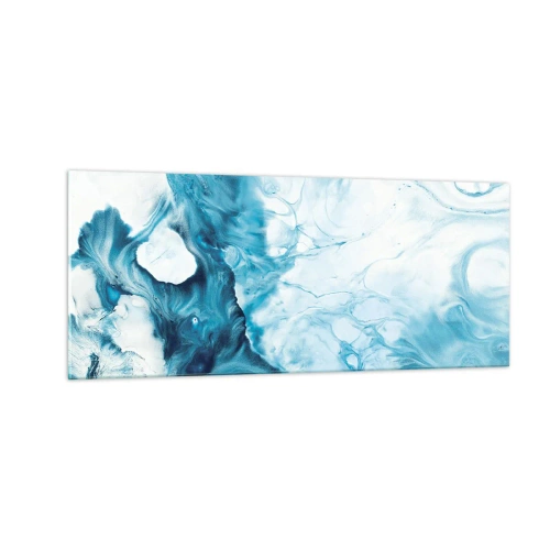 Impression sur verre - Image sur verre - Concert de bleu - 100x40 cm