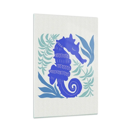 Impression sur verre - Image sur verre - Dans une prairie sous-marine - 70x100 cm