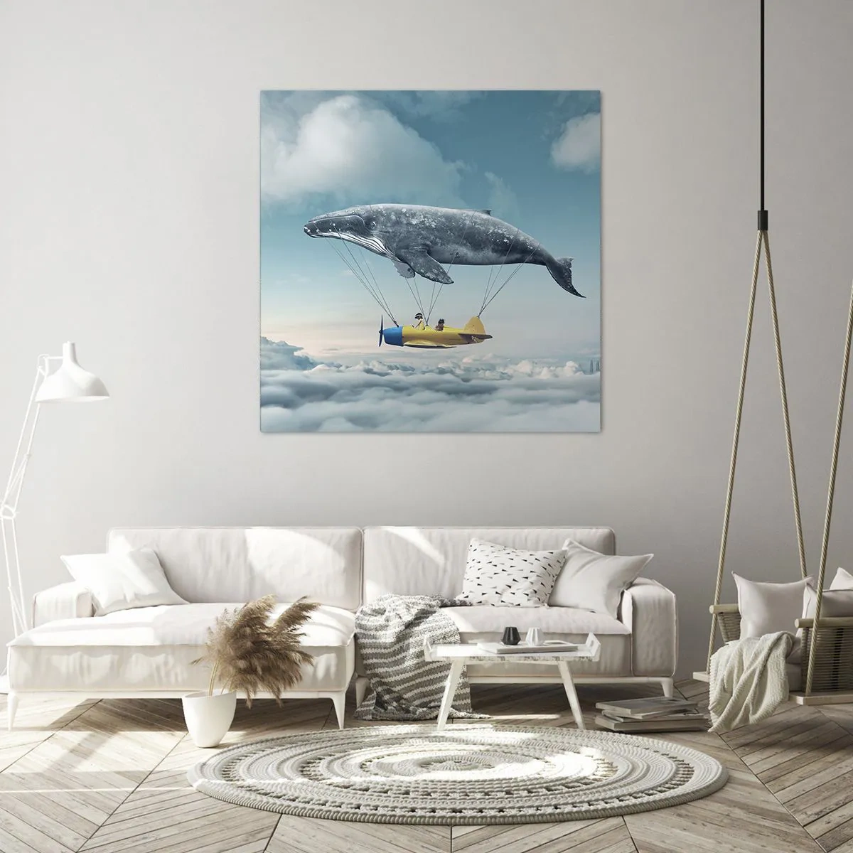 Impression sur toile - Image sur toile - Pourquoi pas? - 30x30 cm