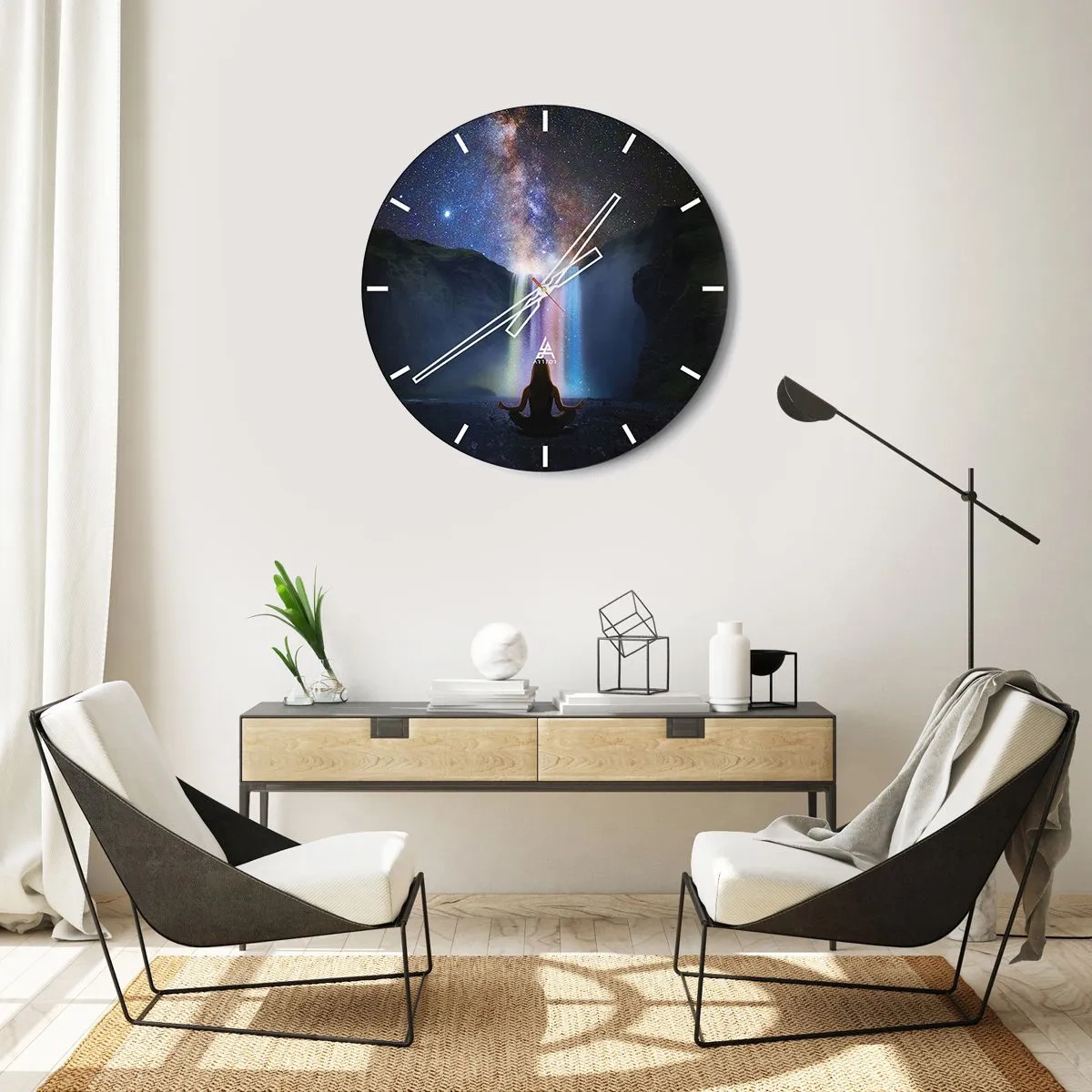 Horloge murale - Pendule murale - Harmonie absolue - 40x40 cm