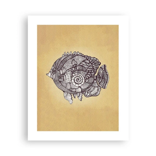 Affiche - Poster - D'un océan d'ornements - 40x50 cm