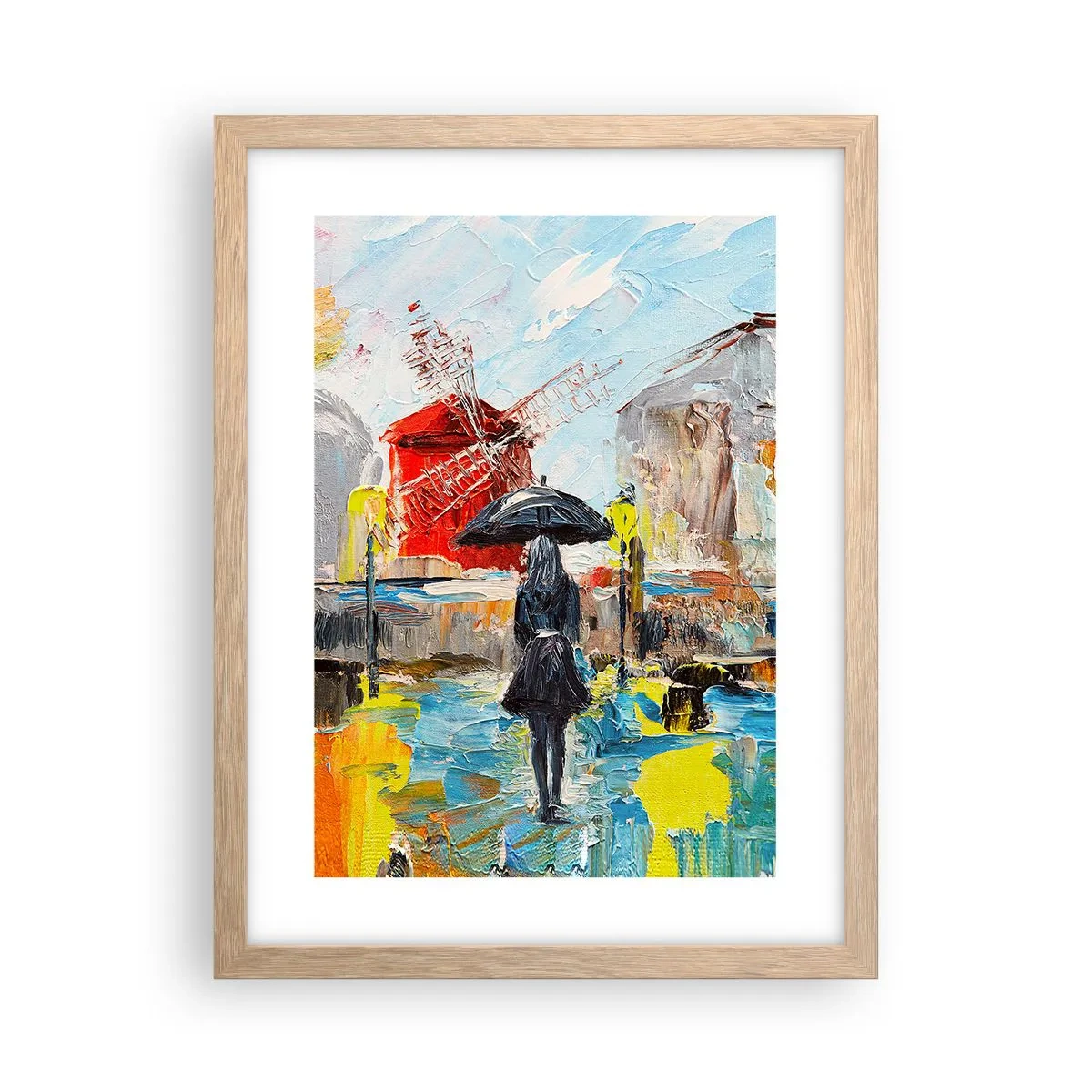 Affiche dans un chêne clair - Poster - Légende parisienne - 30x40 cm