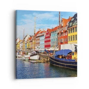 Impression sur toile - Image sur toile - Quai joyeux - 40x40 cm