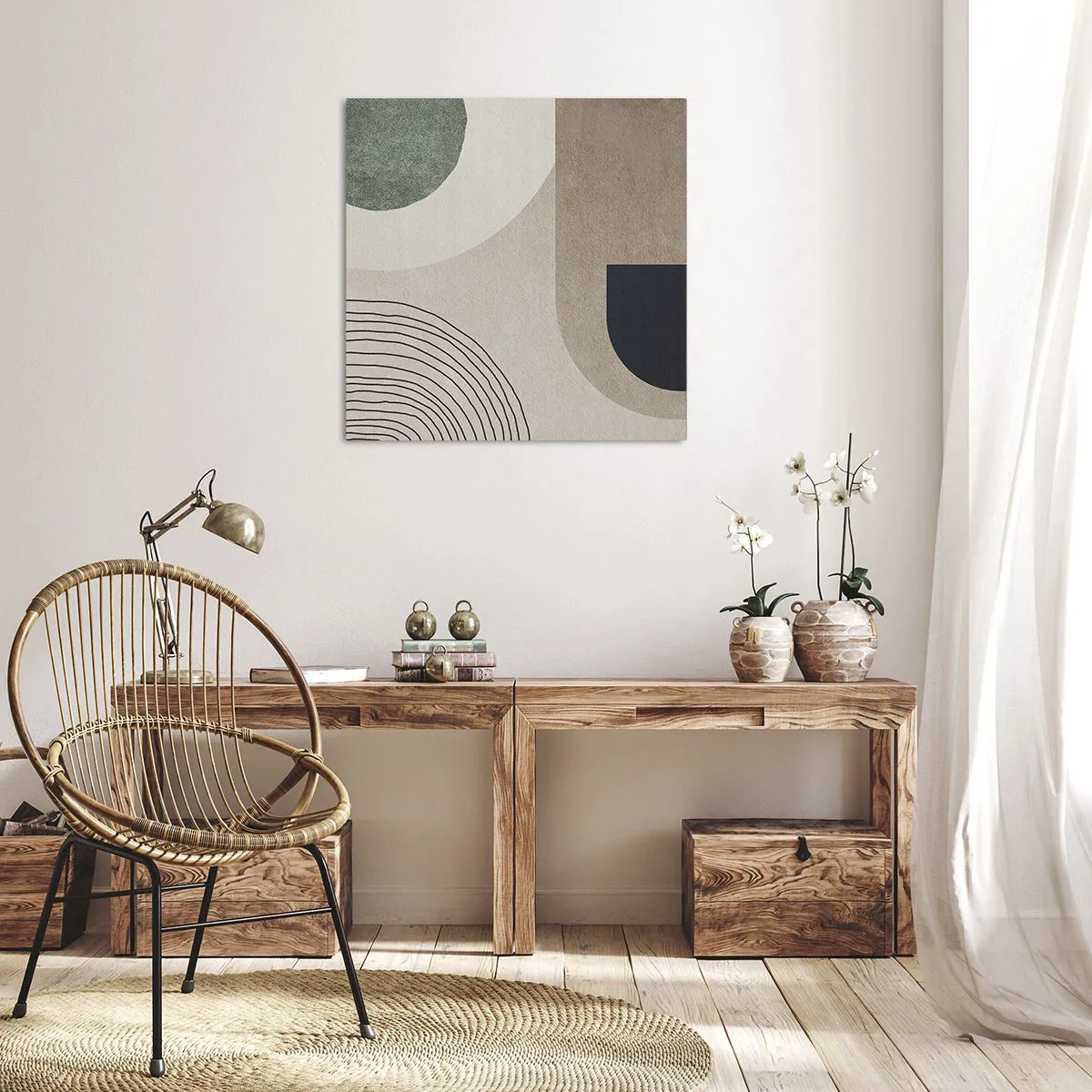 Impression sur toile - Image sur toile - La douceur de l'ovale - 50x50 cm