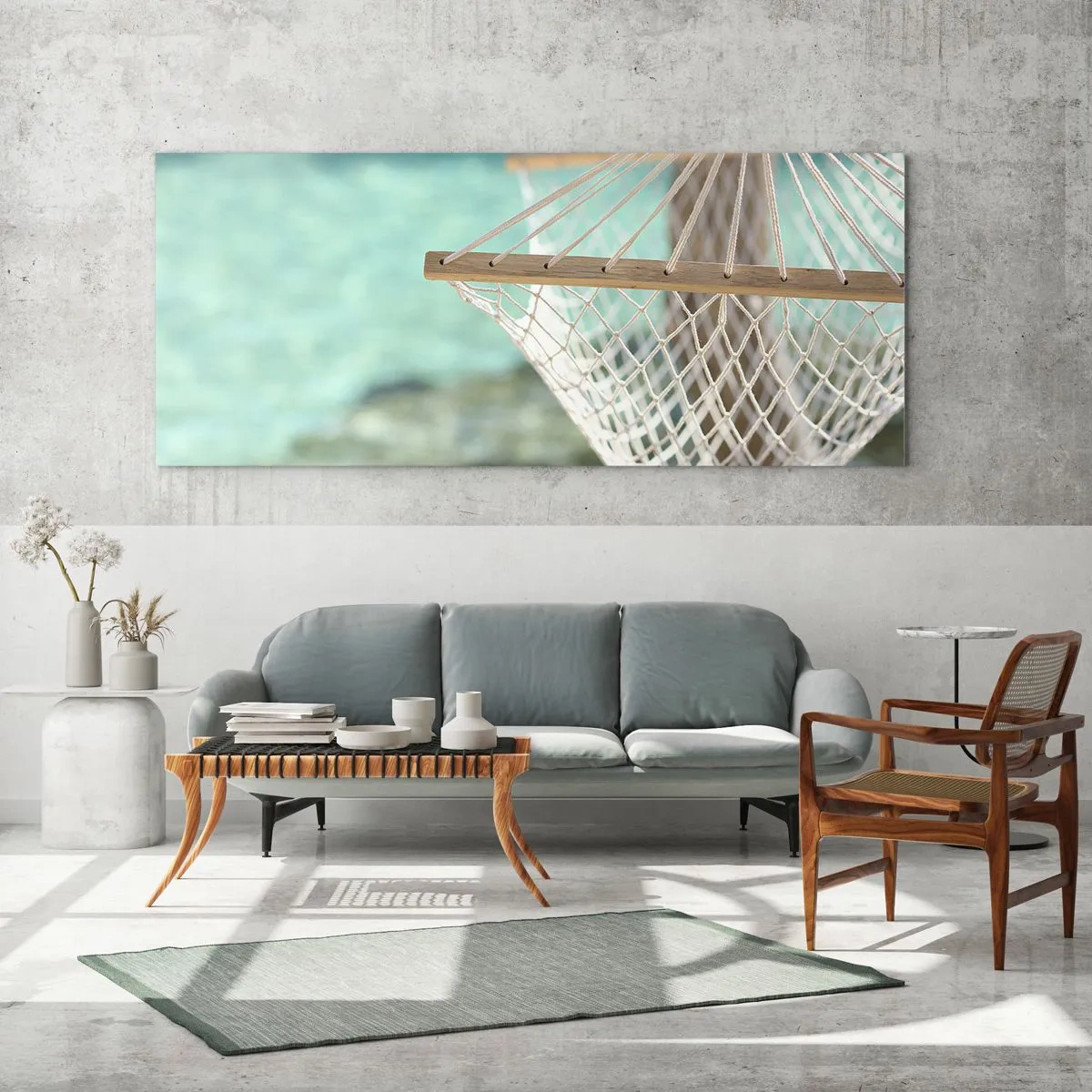 Impression sur verre - Image sur verre - Le temps de la détente - 90x30 cm