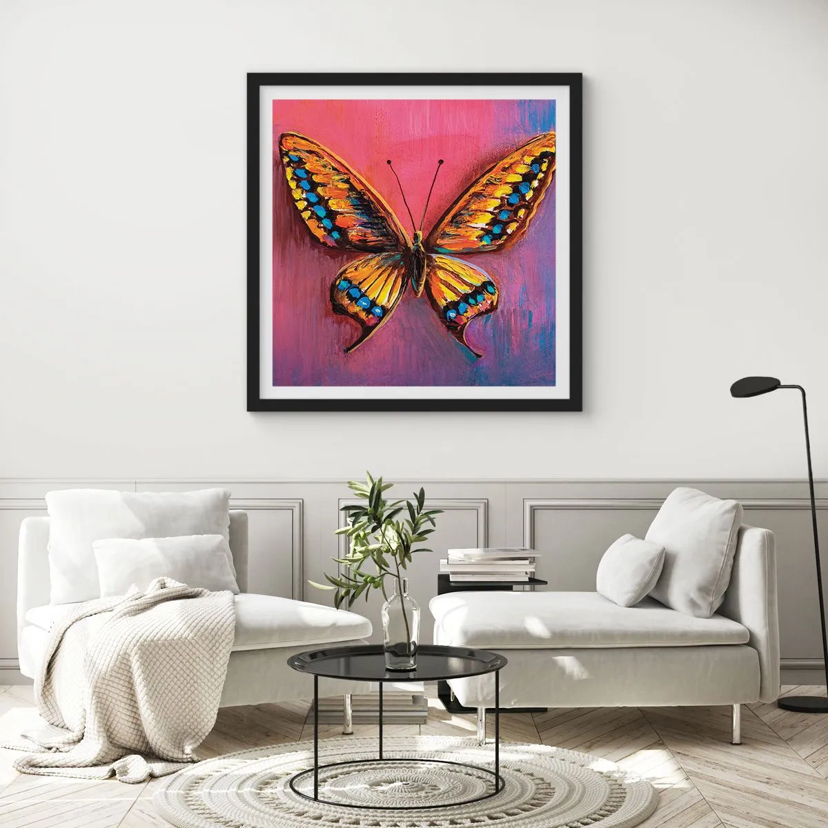 Affiche dans un cadre noir - Poster - Un joyau de la nature - 60x60 cm